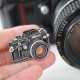 Nikon F3 fiml camera pin vintage camera metal badge