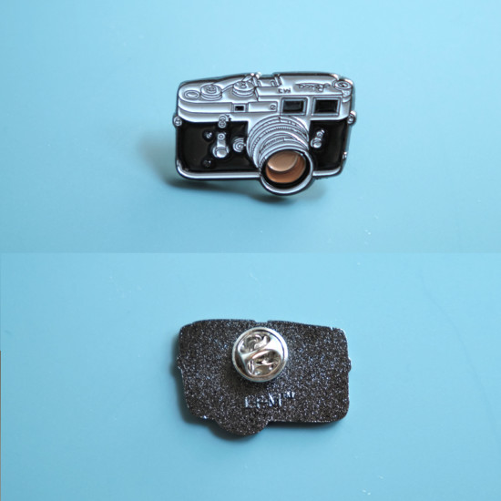 Leica M3 film camera pin vintage camera metal badge