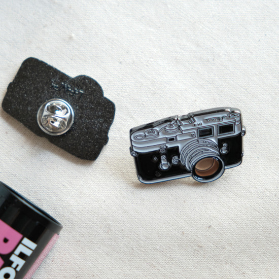 Leica M3 film camera pin vintage camera metal badge