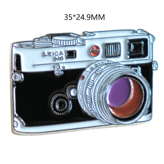 Leica M6 film camera pin vintage camera metal badge