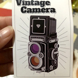 Rolleiflex 3.5F film camera sticker vintage sticker