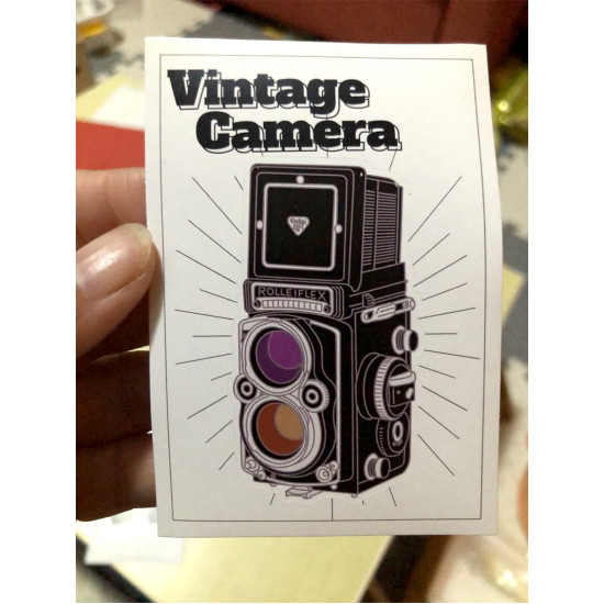 Rolleiflex 3.5F film camera sticker vintage sticker