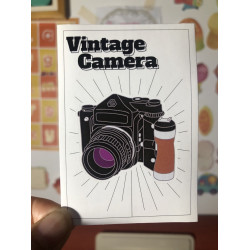 Pentax 67 fiml camera pin sticker vintage sticker