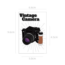 Pentax 67 fiml camera pin sticker vintage sticker