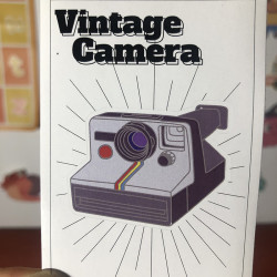 Polaroid camera pin sticker vintage sticker