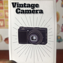 Ricoh GR film camera sticker vintage sticker